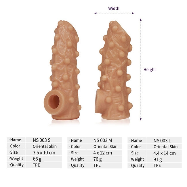 Насадка Kokos Nude Sleeve 003 M с подхватом мошонки и открытой головкой, телесная NS.003-M - KOKOS - Удлиняющие/утолщающие насадки - Купить