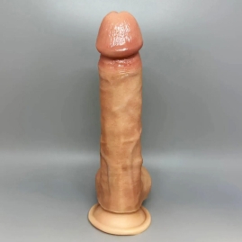 Фаллос Silexd Premium 8" Real Skin