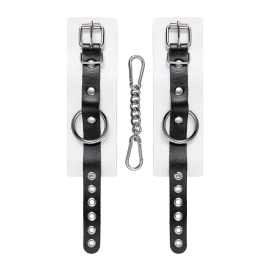 Бело-черные наручники Pecado